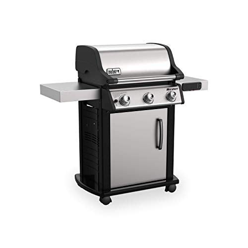 Weber Spirit SX315 Smart Gas BBQ, 3 Burners, Liquid Propane, Stainless Steel (46502401)