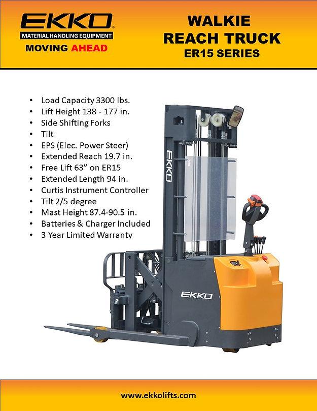 Ekko ER15L Walkie Reach Truck 138
