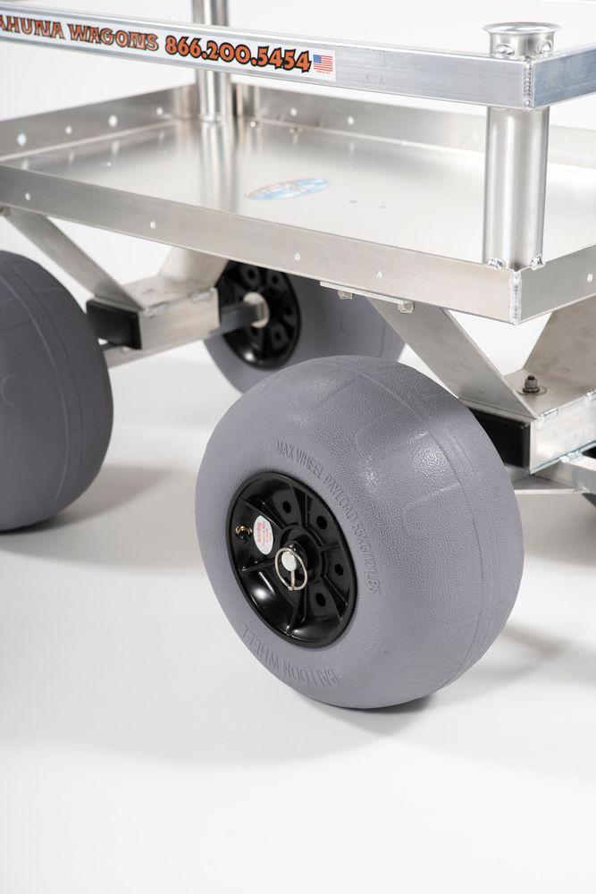 Alumacart Calypso Cruiser Rust Resistant Beach and Fishing Wagon with Rod Holders New