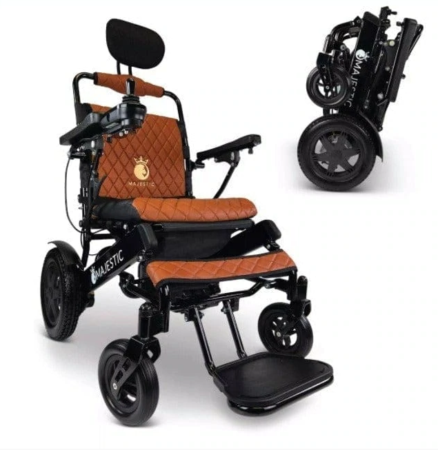 ComfyGO IQ-9000-PLUS Majestic 20 Inch Wide Seat Remote Controlled Travel Folding  Electric Wheelchair With Recline New