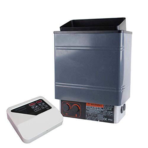 Wotefusi Sauna Heater Stove 8Kw 240V with Outer Digital Controller and Aluminum Panel for Spa Sauna Room Indoor