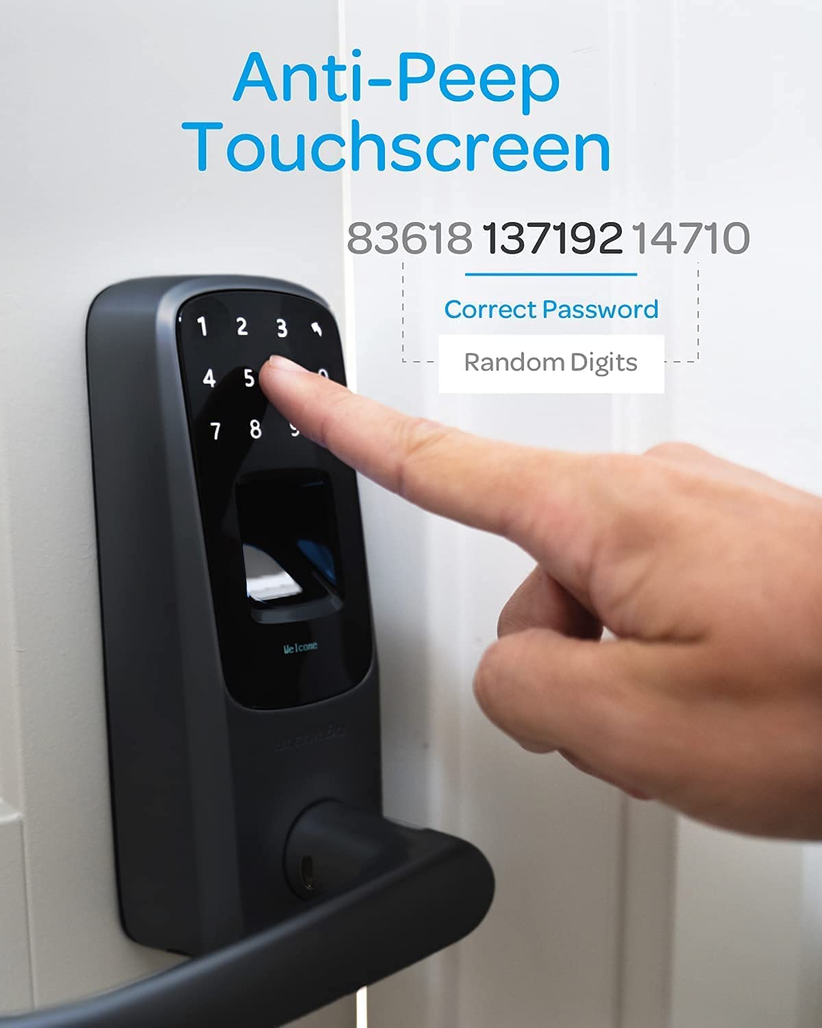 U-Tec UL3 BT (2nd Gen) Smart Lever Lock in Black New