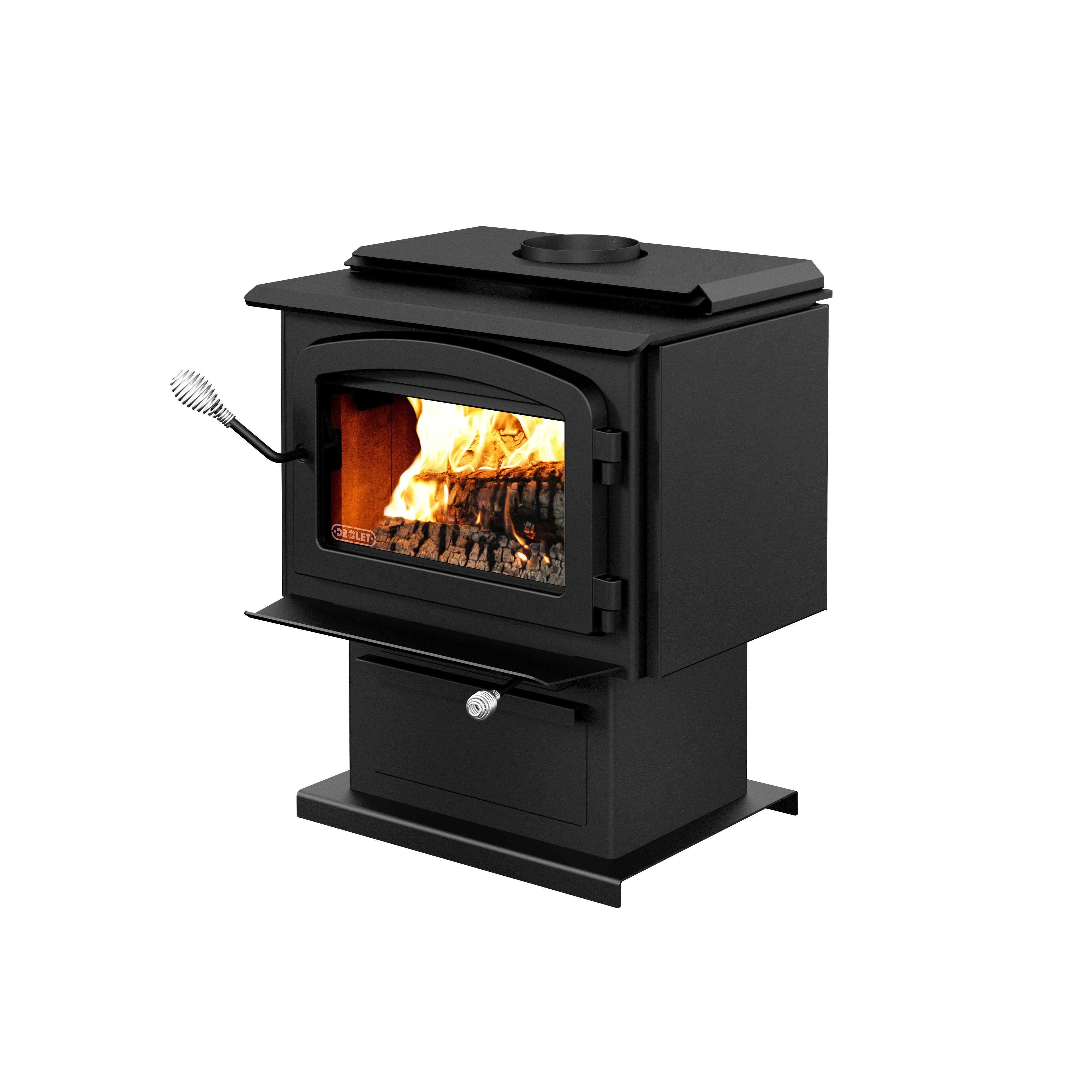 Drolet Escape 1500 1,800 Sq. Ft. Wood Stove On Pedestal New