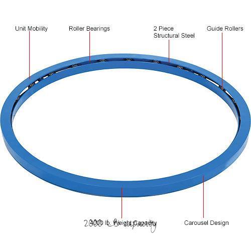 Pallet & Skid Carousel Turntable Rotating Ring 2000 Lb. Capacity