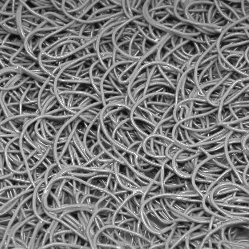 Vinyl Mesh Inlay Logo Mats 3' X 10' Grey