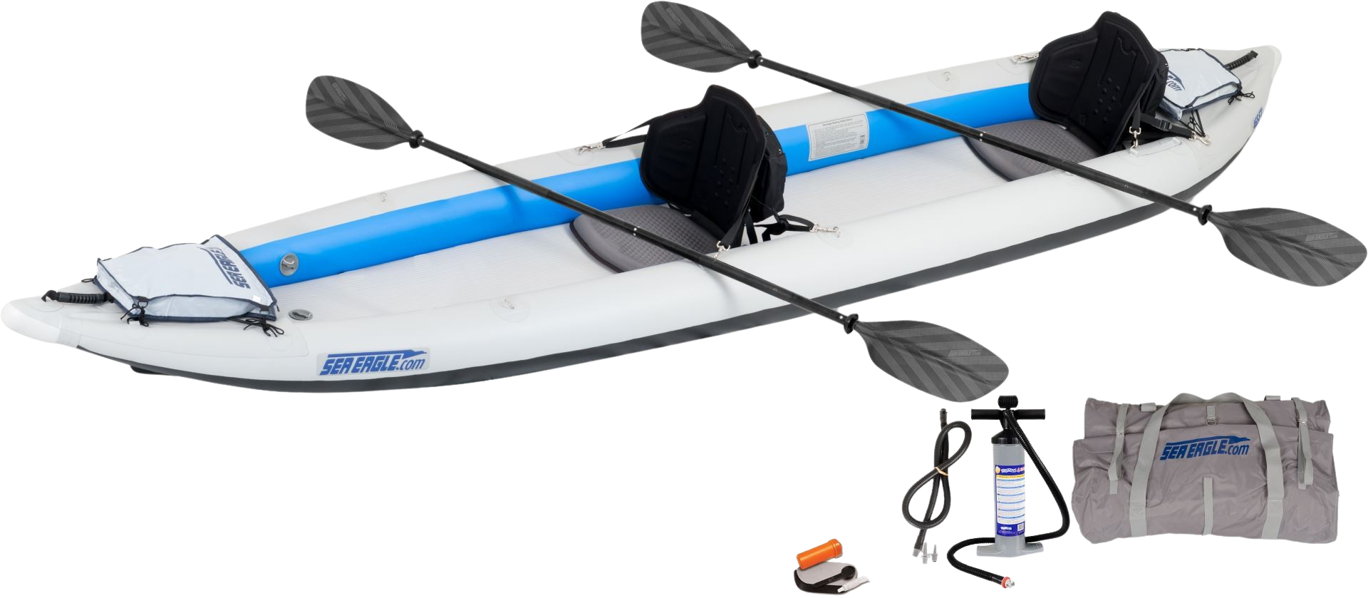 Sea Eagle 465FTK_P2 465ft FastTrack Inflatable Kayak Pro 2 Person Package New