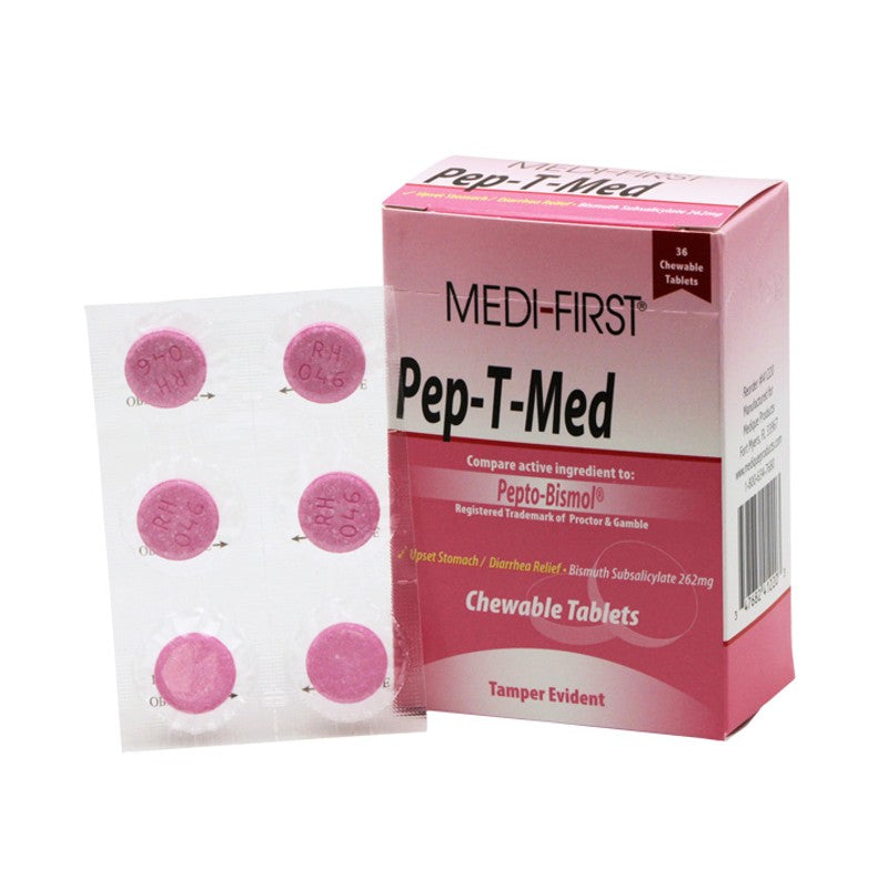 Medique Pep-T-Med Stomach Relief Tablets - (36/box - 72 Boxes)