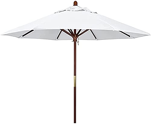 Patio Umbrella Garden Patio Parasol Courtyard Umbrella Beach Umbrella,with 8 Sturdy Umbrella Ribs, for Family Beach Picnics Porch Camping Balcony,Blue GCSQF210525(Color:White;Size:2.5X2.7M)