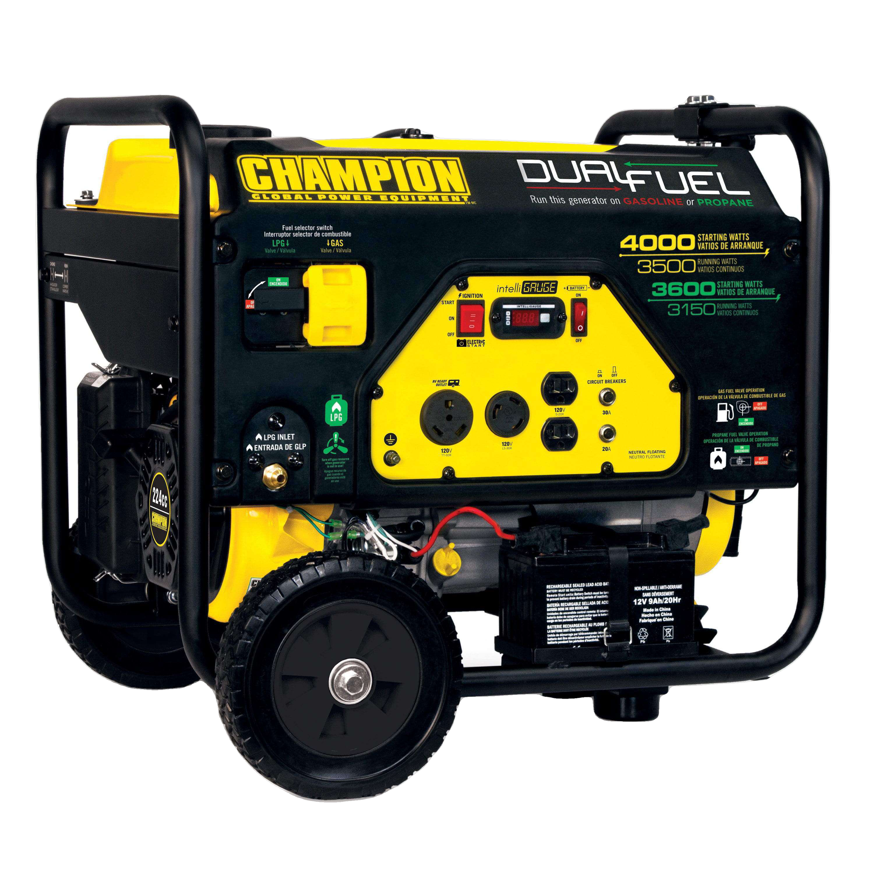 Champion 100122 3500W/4000W Generator Dual Fuel Manufacturer RFB