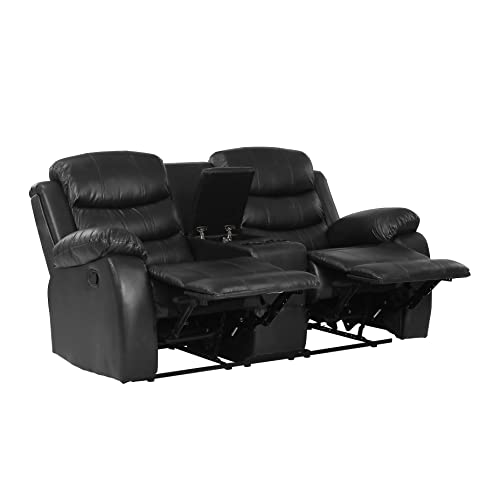 Merax YA-W22334250 Love Seats, 2-Seater, Black