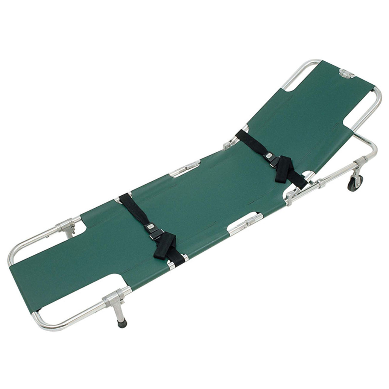 Junkin JSA-604 ''EASY FOLD'' Wheeled Stretcher With Adjustable Back Rest