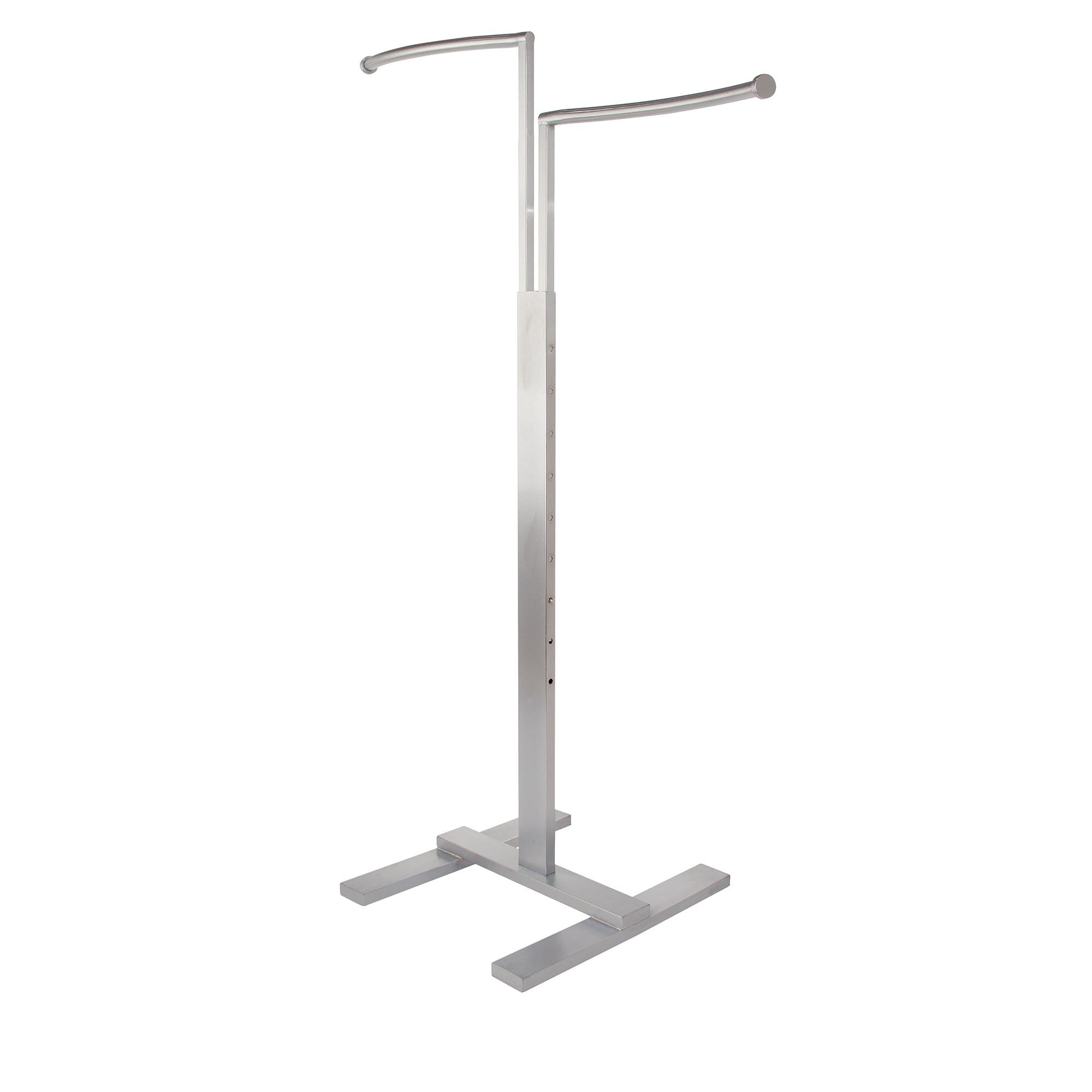 Econoco Bauhaus Series Adjustable 2-Way Merchandiser with S-Shaped Hang Rail