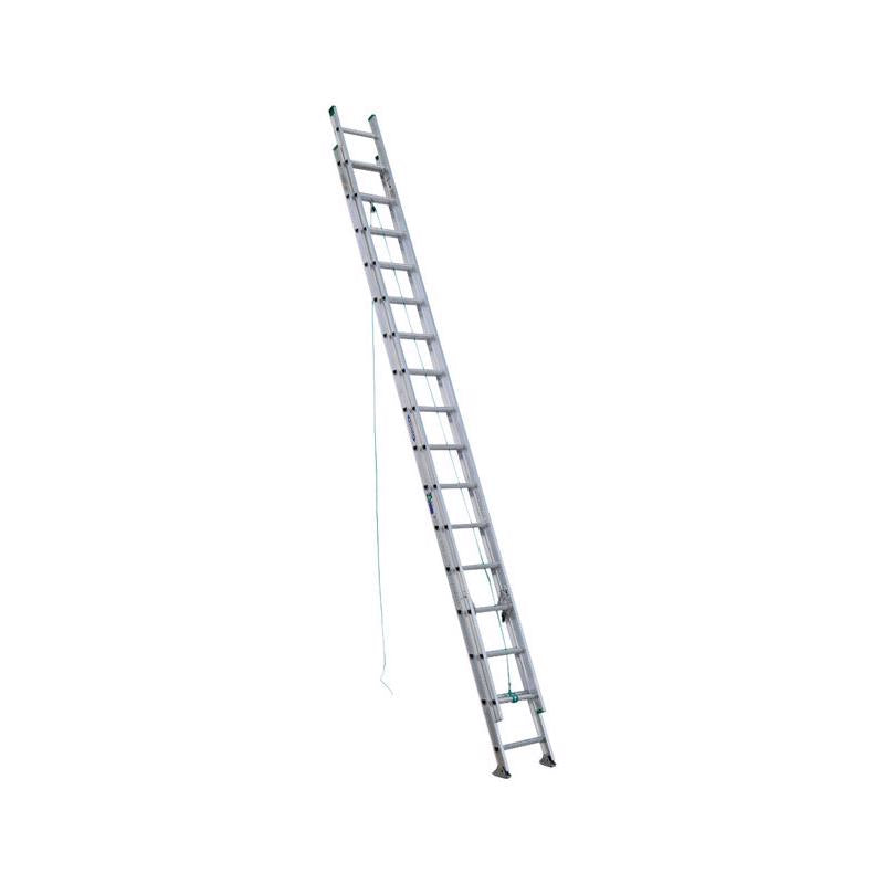 Werner 32 ft. H Aluminum Telescoping Extension Ladder Type II 225 lb. capacity
