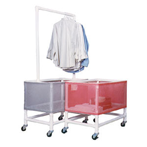 MJM Large Capacity Laundry Basket With Threaded Stem