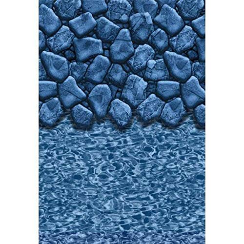 In The Swim 30- Foot Round Overlap Above Ground Pool Liner - Boulder Swirl - 25-Gauge