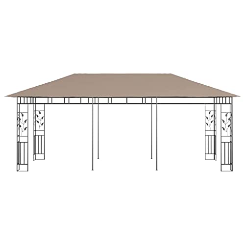 vidaXL Gazebo with Mosquito Net 19.7'x9.8'x9' Anthracite