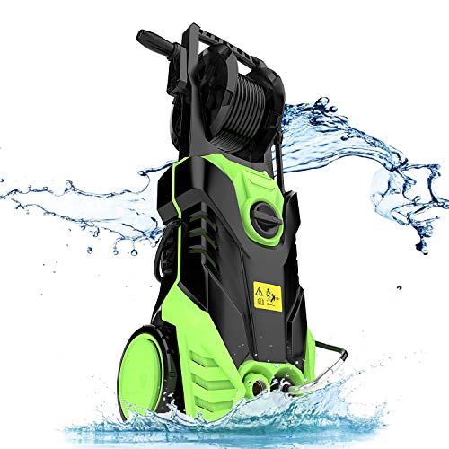 Homdox Electric Pressure Washer Power Washer, 2950 PSI 1.75 GPM Electric Power Washer, 1800W High Pressure Washer Machine Cleaner with 5 Nozzles and 20ft Pressure Washer Hose (Green)