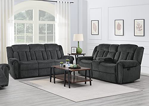 Lexicon Huddart Fabric Double Manual Reclining Sofa, 88