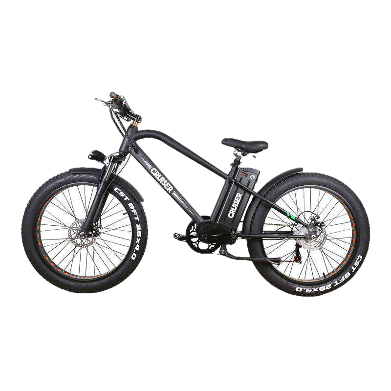 NAKTO 26 inch 500W Super Cruiser Electric Bicycle 5 Speed E-Bike 48V Lithium Battery New