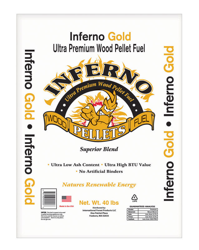 Inferno Wood Pellet 8091 Btu 40 Lb. Bag