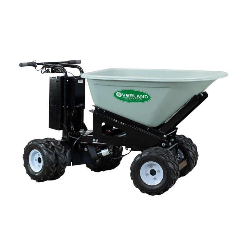 Overland Electric Wheelbarrow 10 cu. ft. With 4WD Power Dump And Extended Range Battery New