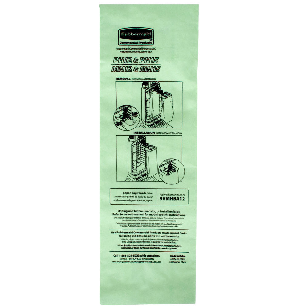 Rubbermaid FG9VMHBA12 Vacuum Bag for 12