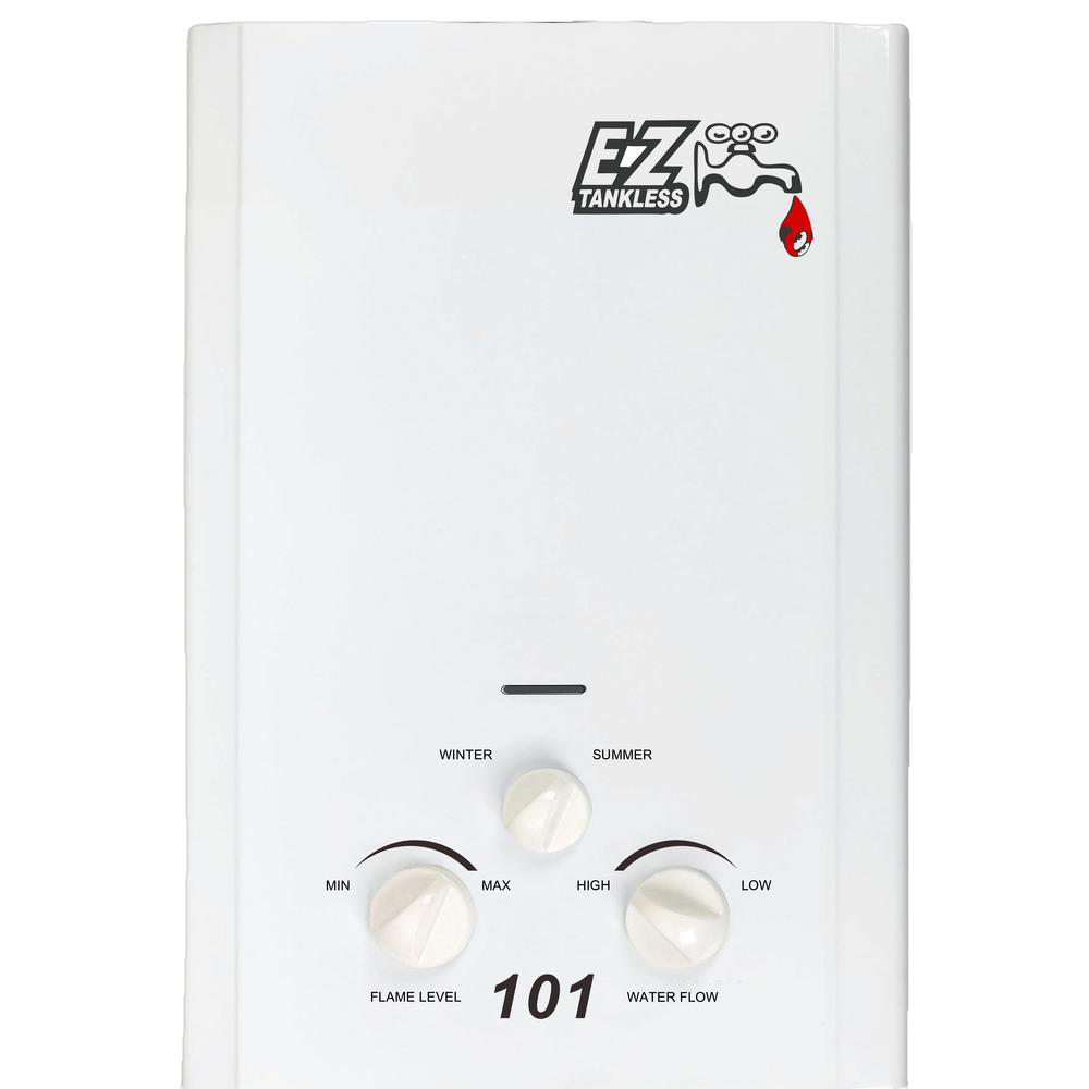EZ Tankless EZ-101-LP 2.0 GPM 42500 BTU Outdoor Propane Gas Portable Tankless Water Heater Manufacturer RFB