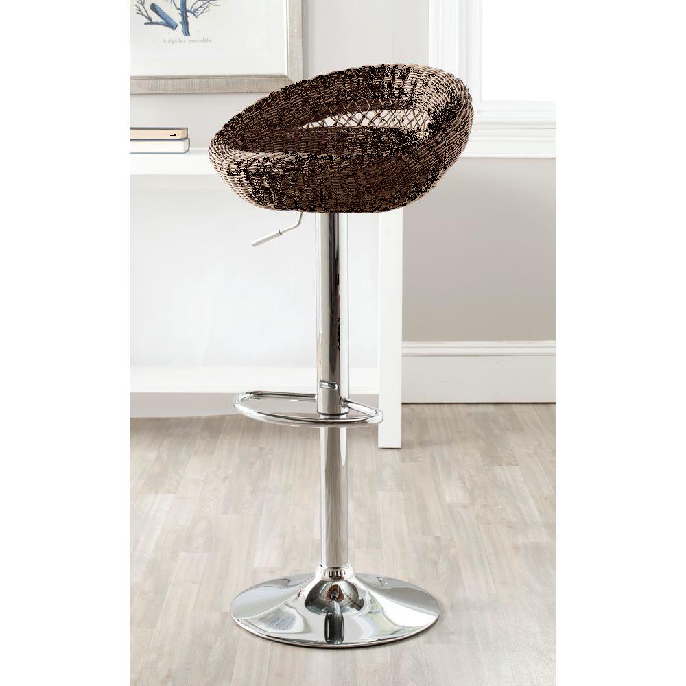 Zeba Adjustable Height Chrome Bar Stool