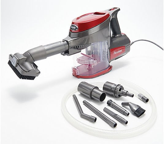 Shark Rocket Ultra Light Hand Vacuum and Car Detail Kit red