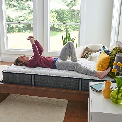 Sealy Response Performance 11.5-Inch Plush Tight Top Mattress, Twin, White