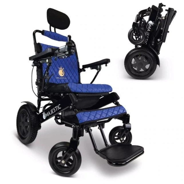 ComfyGO IQ-9000-PLUS Majestic 20 Inch Wide Seat Remote Controlled Travel Folding  Electric Wheelchair With Recline New