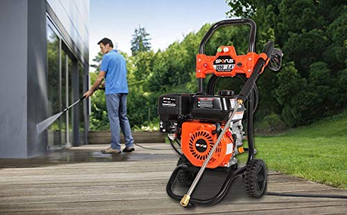 SPERUS Gas Pressure Washer 3000 PSI and 2.4 GPM, 6.5HP Power Washer Gas Powered with Four Nozzle Set, 25ft Hose, CARB Compliant