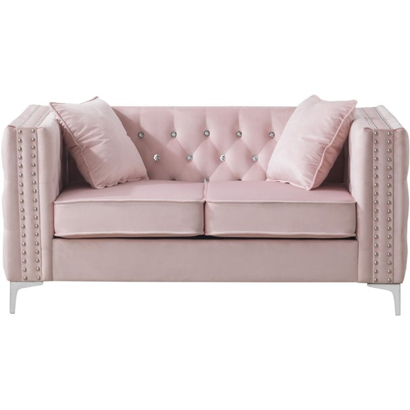 Glory Furniture Paige Velvet Loveseat