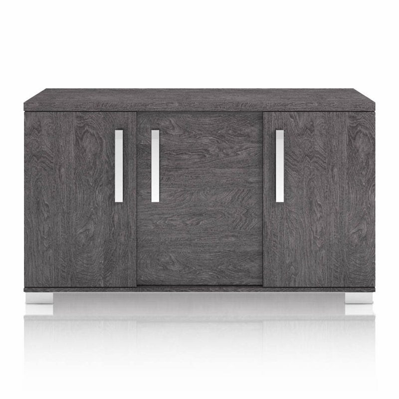 Contemporary Buffet in Gray High Gloss