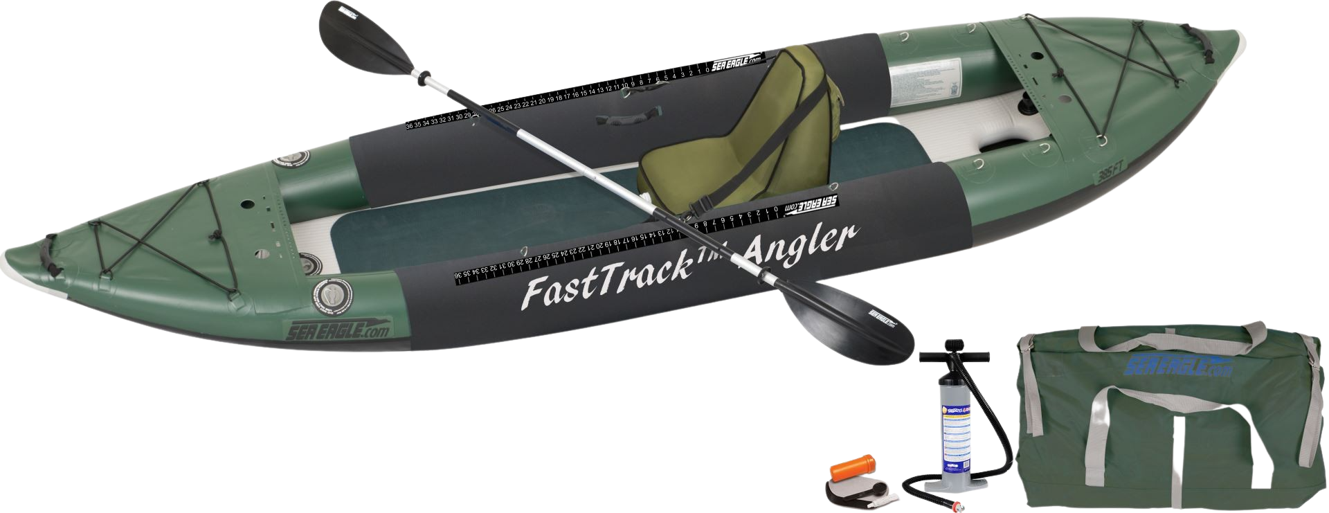 Sea Eagle 385FTAK_DS FastTrack Deluxe Solo Inflatable Solo Fishing Kayak New