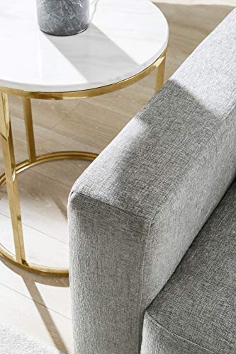 Acanva Luxury Modern Chenille Living Room Sofa, 85