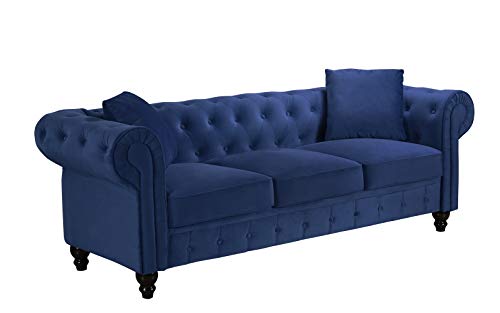 Divano Roma Classic Sofas, Large, Blue