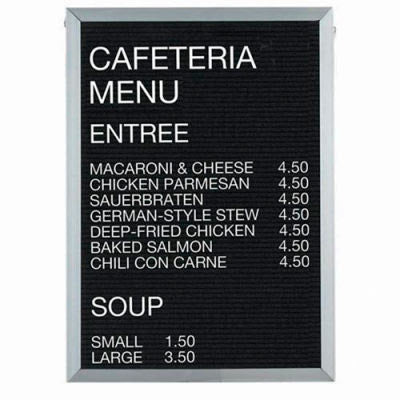Aarco Aluminum Framed Letter Board Message Center - 24