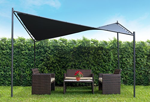 Coolaroo Butterfly Gazebo, Backyard or Patio Gazebo, 99% UV Block, Steel Frame, (13'1
