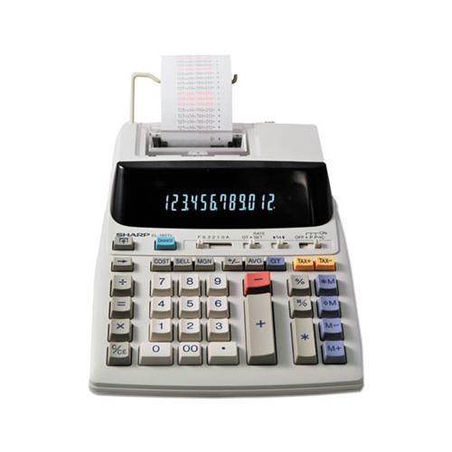 Sharp EL-1801V Two-Color Printing Calculator, Black/Red Print, 2.1 Lines/Sec