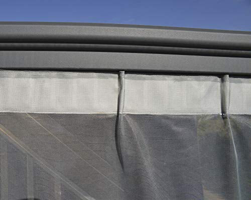 Palram HG1064 Palermo Gazebo Netting, Gray