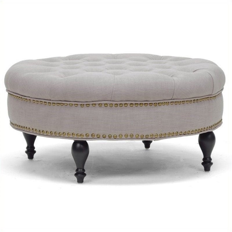 Palfrey Ottoman in Beige