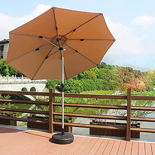 Patio Umbrella Patio Canopy Round Patio Garden Umbrella Balcony Beach Lawn Picnics Porch Hotel GCSQF210526(Color:Beige;Size:2.5x2.7m)