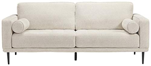 Signature Design by Ashley - Caladeron Mid-Centry Sofa, Off-White