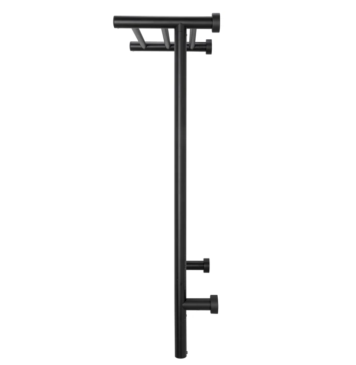 WarmlyYours TW-SUM08KS-HP 8 Bar and 3-Bar Heated Shelf Dual Connection Towel Warmer Black New