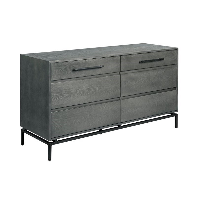 6 Drawer Dresser in Nantucket Gray