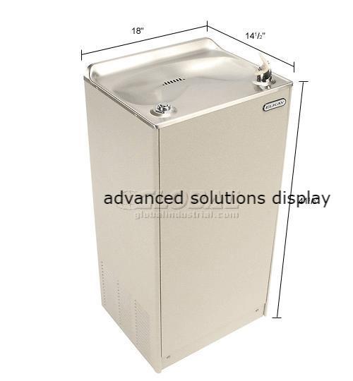 Elkay Deluxe Floor Water Cooler, Light Gray Granite, Floor, 115V, 60Hz, 5 Amps, EFA8L1Z