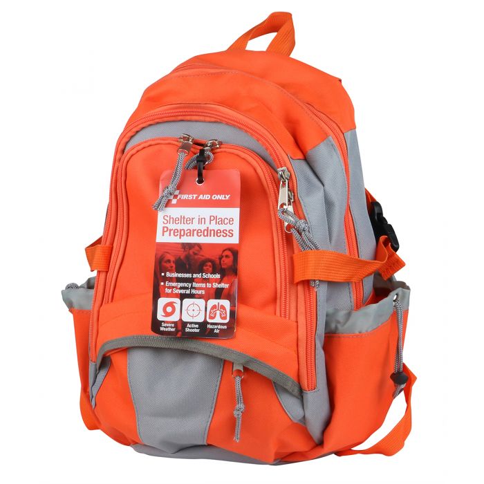 First Aid Only Shelter in Place Emergency Preparedness Backpack