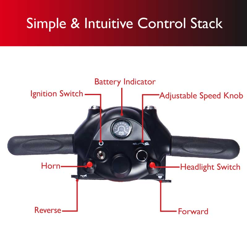 Zip'r Roo 3 Travel Mobility Scooter Red Open Box