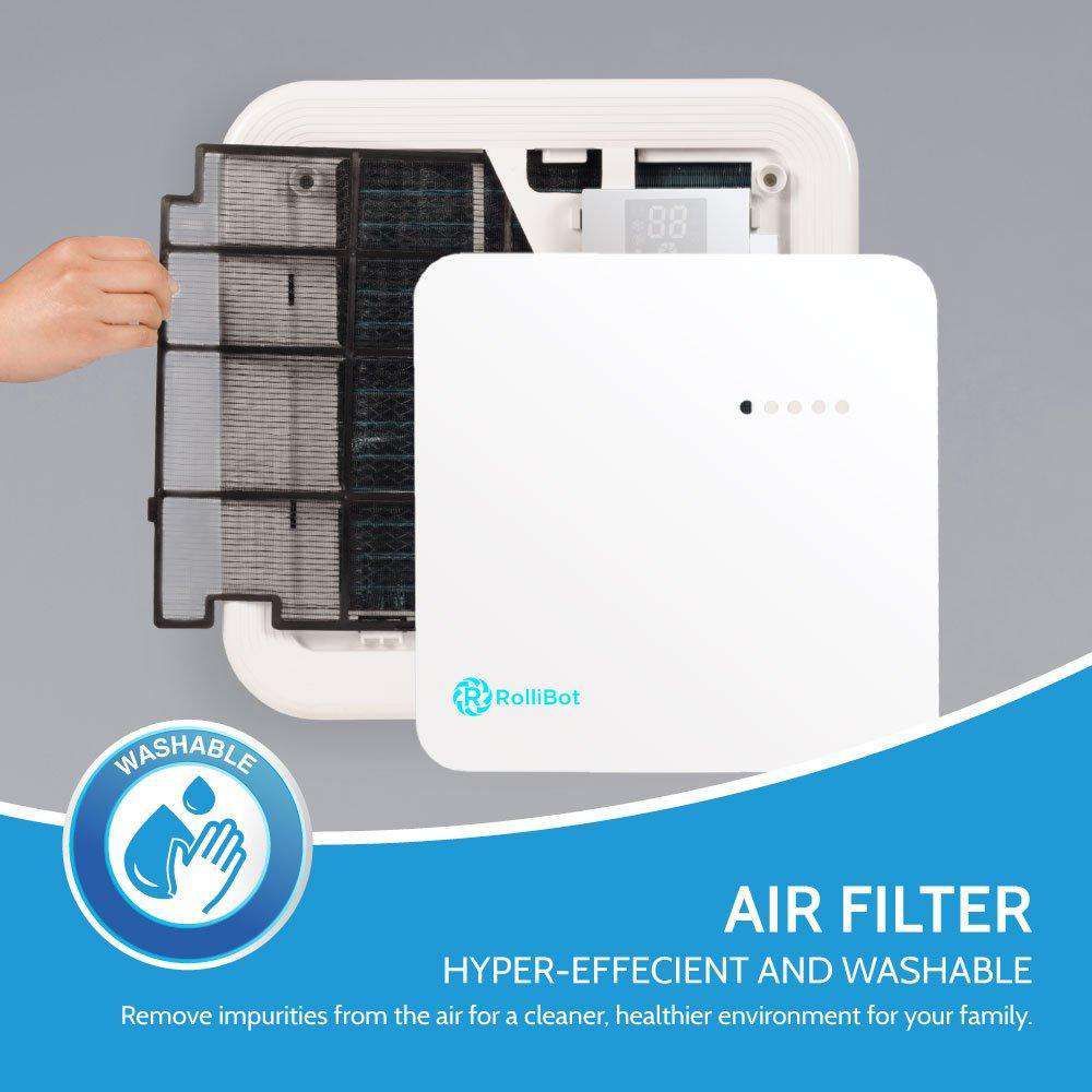 Rollibot Rollicool P800 10000 BTU Smart Alexa Enabled Lightweight Portable Mini Split Air Conditioner with Dehumidifier and Fan New